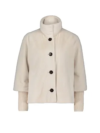 BETTY BARCLAY | Chaqueta de aspecto de piel | creme